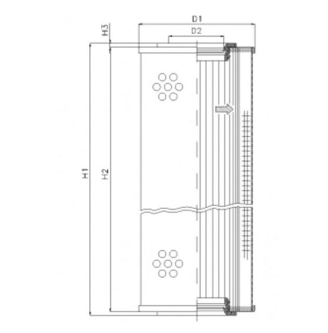 S4111C03 Filter element for suction filter