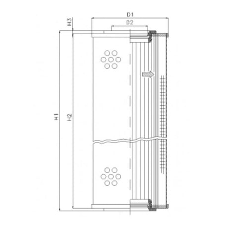 S4111G03 Filter element for suction filter