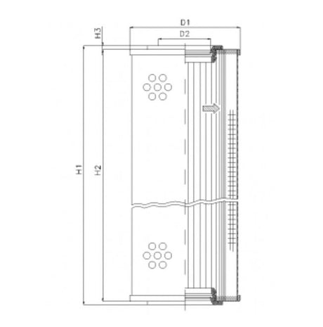 S4111G25 Filter element for suction filter
