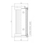 S430T25 Filter element for suction filter