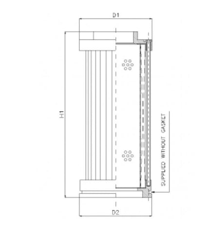 S440G10 Filter element for suction filter
