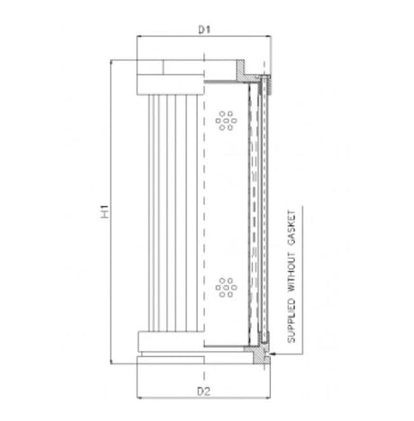 S440T40 Filter element for suction filter