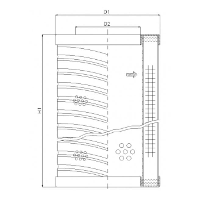 S610G25 Filter element for suction filter