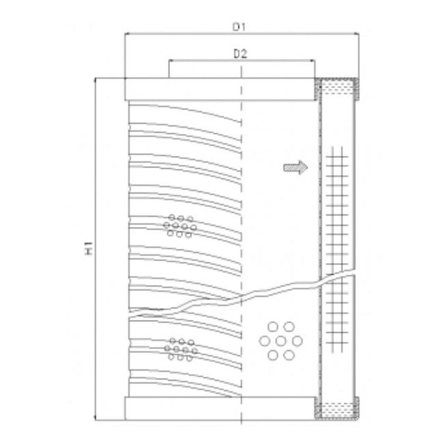 S610G25 Filter element for suction filter