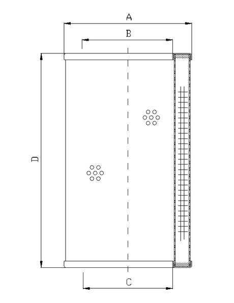 S610T40 Filter element for suction filter