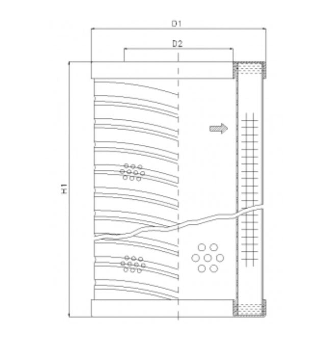 S610T60 Filter element for suction filter