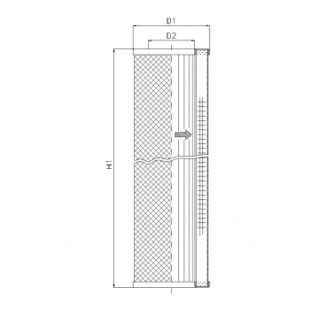 S620T100 Filter element for suction filter