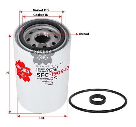 SFC-1905-10 fuel filter spin-on