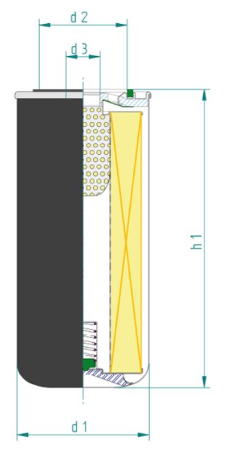 SH8154 oil filter element