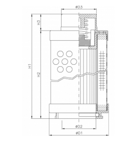 SHS240T125B000 hydraulic filter element