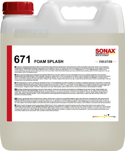 SONAX Foam Splash EVOLUTION - 10 Ltr