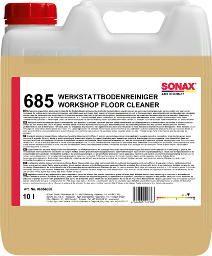 SONAX WerkstattBodenReiniger Schaumarm - 10 Ltr