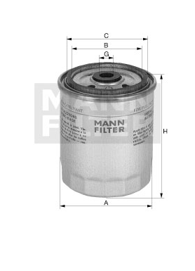 SP 3008-2 X fuel filter (service kit)