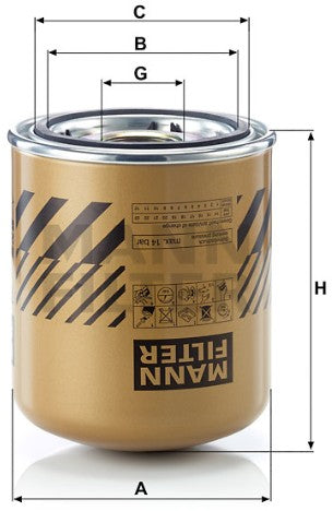 TB 1396/6 x air dryer box spin-on