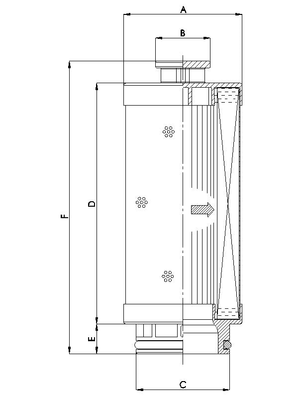 U132G03/ESD hydraulic filter element