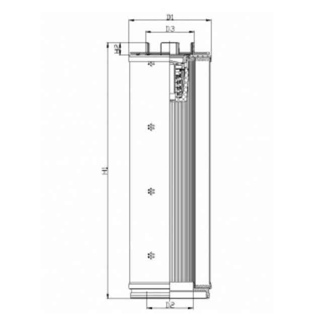 U562G06B3 hydraulic filter element