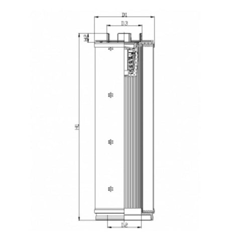 U564G10B3 hydraulic filter element