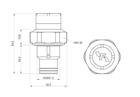 VY2 differential pressure switch 2,7 bar