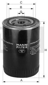 W 1019 oil filter