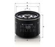 W 1114/80 oil filter