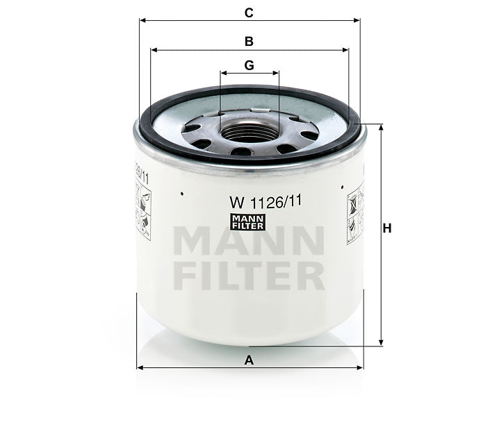 W 1126/11 oil filter