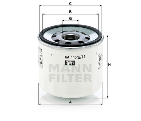 W 1126/11 oil filter