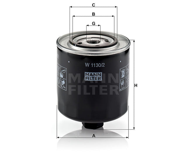 W 1130/2 oil filter