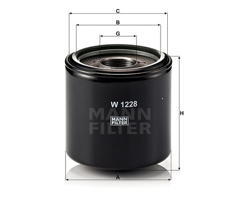 W 1228 oil filter