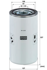 W 13 016 oil filter spin-on