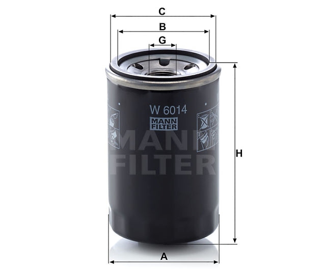 W 6014 oil filter