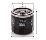 W 6026 oil filter spin-on