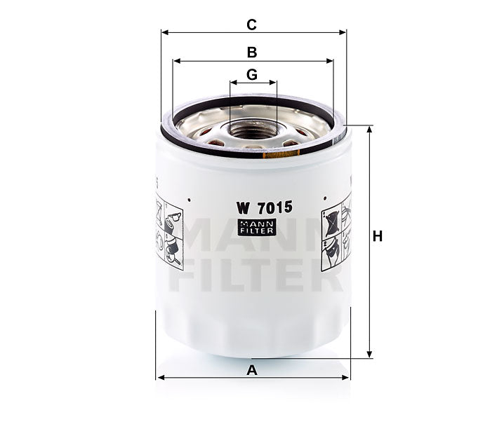W 7015 oil filter