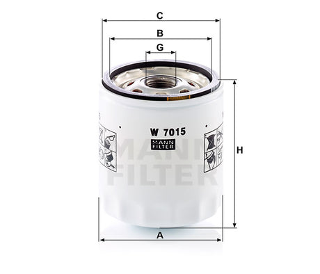 W 7015 oil filter