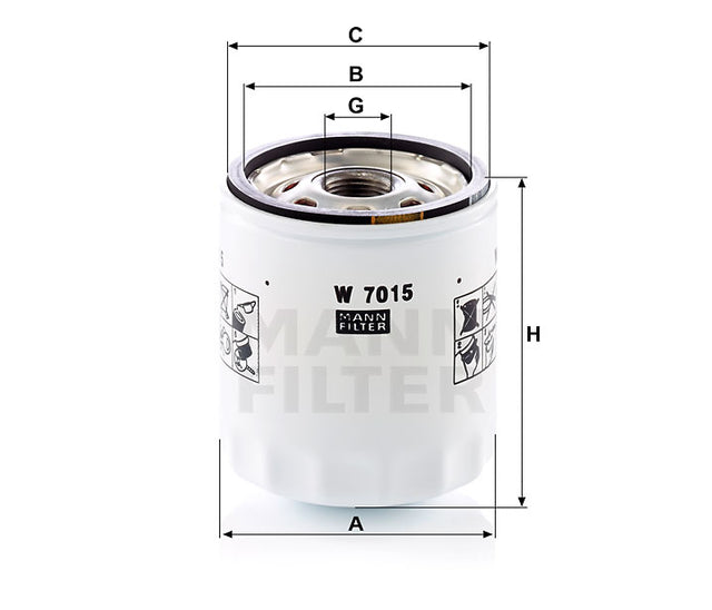 W 7015 oil filter