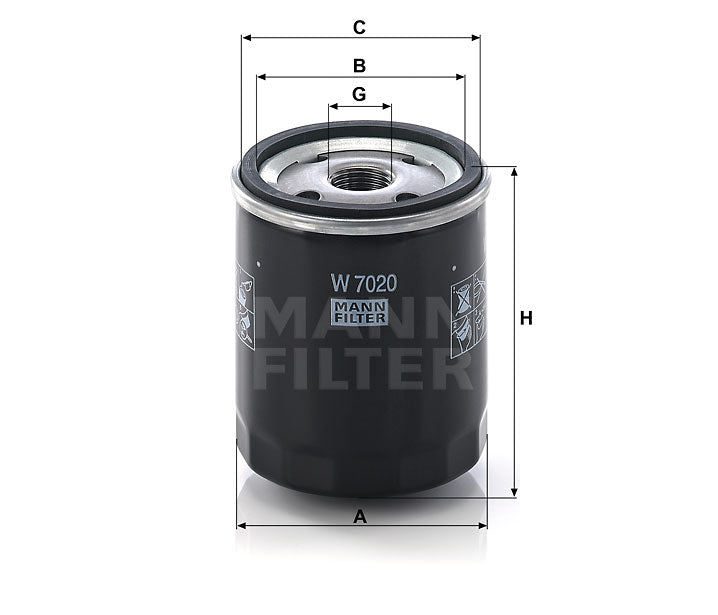 W 7020 oil filter