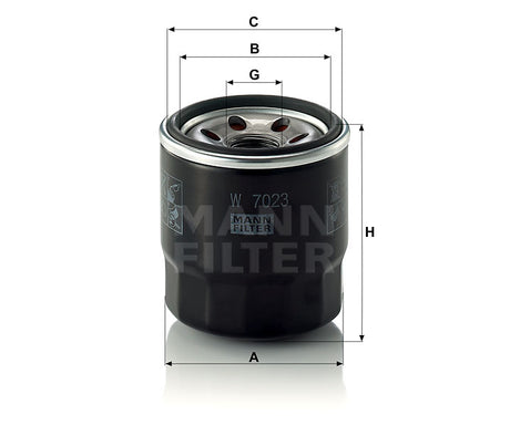 W 7023 oil filter