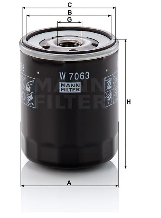 W 7063 oil filter spin-on