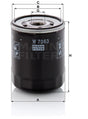W 7063 oil filter spin-on