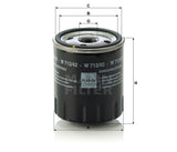 W 712/42 oil filter (spin-on)