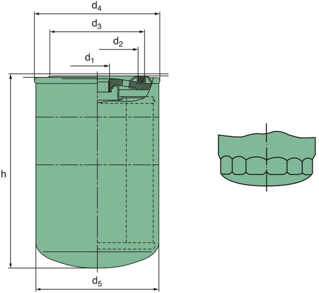 W 712/52 oil filter (spin-on)