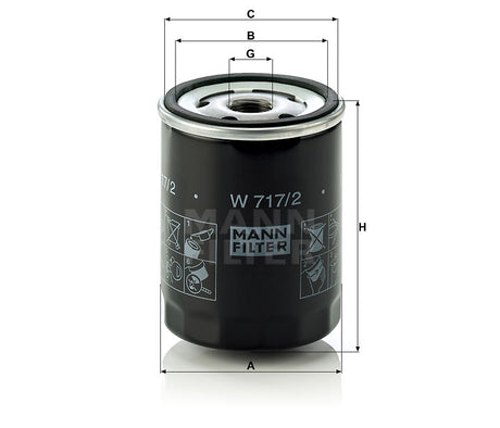 W 717/2 oil filter