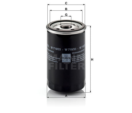 W 719/33 oil filter