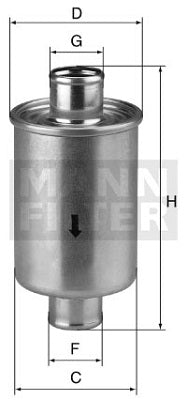 W 79/2 Hydraulic line filter (inline)