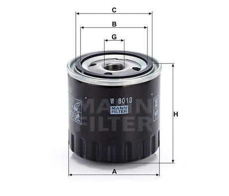 W 8013 oil filter