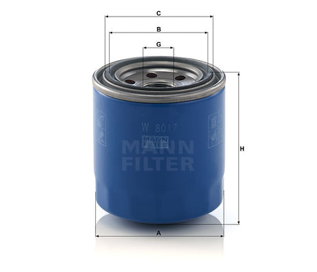 W 8017 oil filter