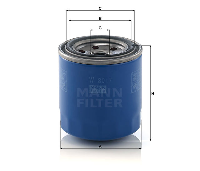 W 8017 oil filter