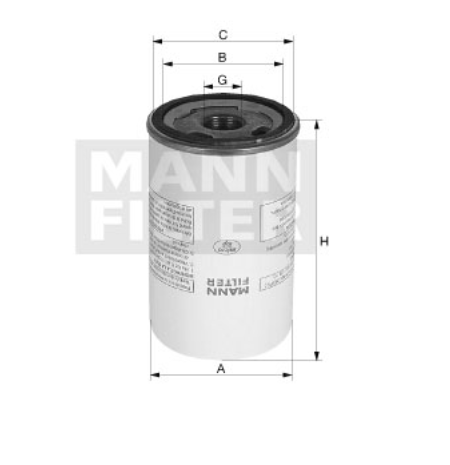 W 8030 oil filter spin-on
