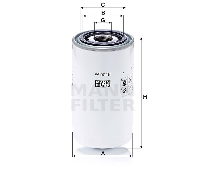 W 9019 oil filter