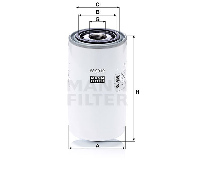 W 9019 oil filter