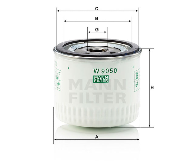 W 9050 oil filter (spin-on)